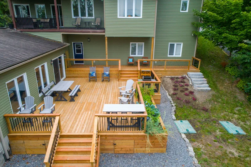 Custom deck build in Boston, MA